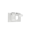 04976-00W - Placa termoplástica para  intemperie horizontal dúplex blanco Leviton