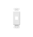 41641-00W - Inserto quickport 1 puerto blanco por piza Decora Leviton