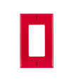 80401-0NR - Placa 1 unidad nylon rojo Decora Leviton