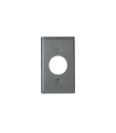 84004-040 - Placa acero inox302 para contacto red 15A/20A entrec y media vuelta Leviton