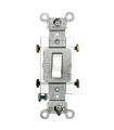 CS215-02I - Interruptor sencillo de palanca 15A 120/277V marfil Leviton