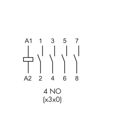 22.34.0.230.4340 - Contactor Modular 25A,230 Acdc Finder