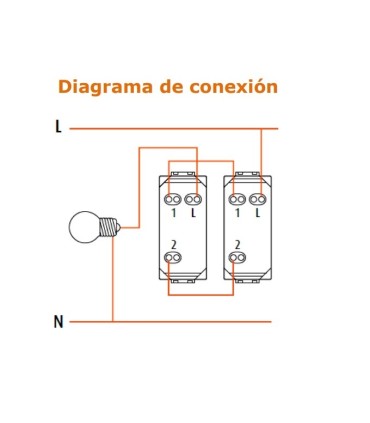 E2003BN - Interruptor de escalera blanco modus