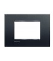 LNA4803AR - Placa Rectangular Color Negro Antracita 3  Modulo Plastica