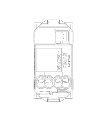 09001 - Interruptor 1P 16A 250V  Blanco unidireccional Neve Up Vimar