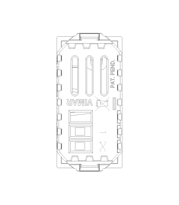 09147 - Variador o Dimmer 120V 30-500W/30-300VA Blanco Neve Up Vimar