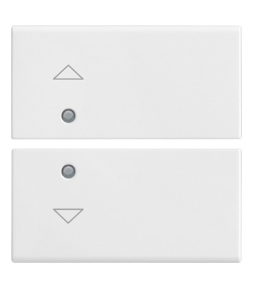14752.2 - 2 botones medios  2 modulo simbolo flechas Blanco Plana  Vimar