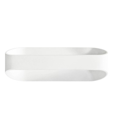 ADE-008 – LUMINARIA PARED ÓVALO BLANCO EXTERIOR BLANCO CÁLIDO 12W