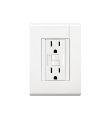 E6028GFG6PTL - Tomacorriente duplex 2p+t+icft proteccion infantil 15a 127-250v placa blanca