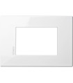 HW4803HD - Placa 3 Modulos Color Blanco Axolute Air