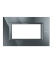 HA4804HS - Placa De Aluminio Rectangular Color Antracita 4 Modulos Axolute