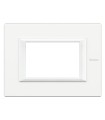 HA4803HD - Placa De Aluminio Rectangular Color Blanco De 3 Modulos Axolute