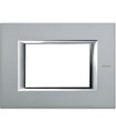 HA4803HC - Placa De Aluminio Rectangular Color Tech De 3 Modulos Axolute