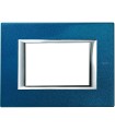 HA4803BM - Placa Rectangular Color Azul Meissen 3 Modulos