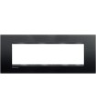 LNA4807AR - Placa Rectangular Color Negro Antracita 7 Modulos