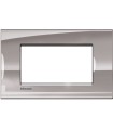 LNA4804NS - Placa Rectangular Color Niquel 4 Modulos