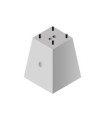 BCP406060 - Base de concreto piramidal 60x60x35