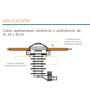 AI 004-038 - Cubierta profauna una para apartarrayos  pegsa