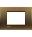 LNA4803BZ - Placa Rectangular Color Bronce 3  Módulos