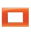 LNA4803OD - Placa Rectangular Color Naranja 3  Modulo Plastica