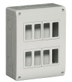 25408V - Caja de pared de sobreponer 8 mod. IP40 compatible con Quinziño Mx