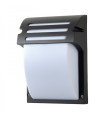 2012-E27/GF - Luminario de sobreponer en muro interior/exterior 60W 125v 60hz, ip 54 e-27 grafito