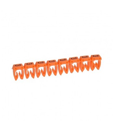 0 381 03 - CAB 3 Marcador de cable Numero "3" Naranja  22-18 AWG