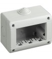 25403 - Caja de pared de sobreponer 3 mod. IP40 compatible con Quinziño Mx