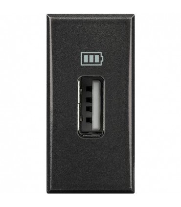 HS4285C1 - Cargador Usb Gris Oscuro 750Ma 1 Módulo