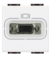 N4282 - Conector Hd15 (Vga) Color Blanco 2 Modulos.Living Light