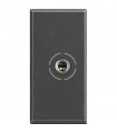 HS4280 - Conector Jack 3.5 Color Gris Oscuro 1 Modulo